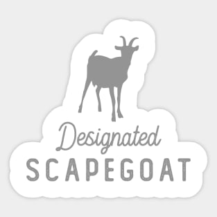 Designated Scapegoat Sticker